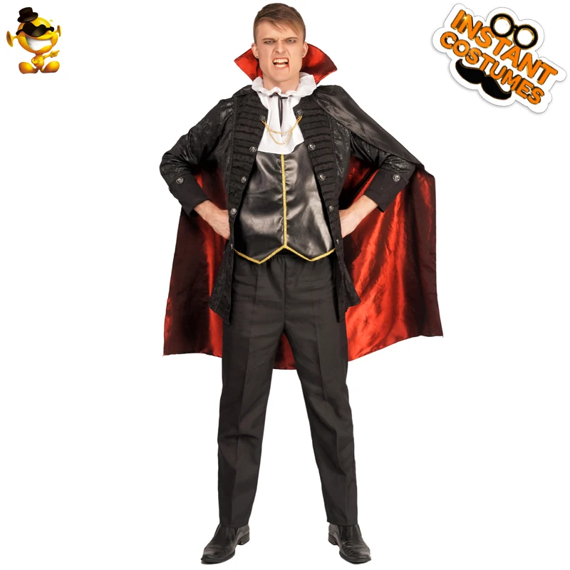 Мужские Роскошные костюмы вампира на Хэллоуин для взрослых ролевые игры