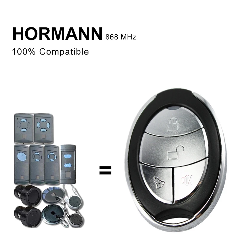 

Пульт дистанционного управления HORMANN 868 HS1 HS2 HS4 HSE2 HSE4, клон HSM2 HSM4 для открывания ворот, передатчик автосканирования HORMANN 868 МГц