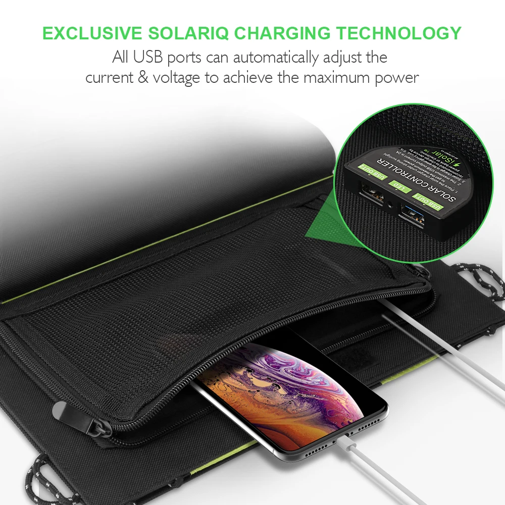 Зарядное устройство с солнечной панелью X-DRAGON двойным USB-выходом солнечная