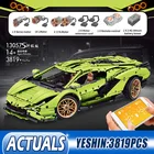 Форма KING MOC высокотехнологичная Серия автомобиль с дистанционным управлением набор моделей гоночных автомобилей детские развивающие игрушки сделай сам рождественские подарки