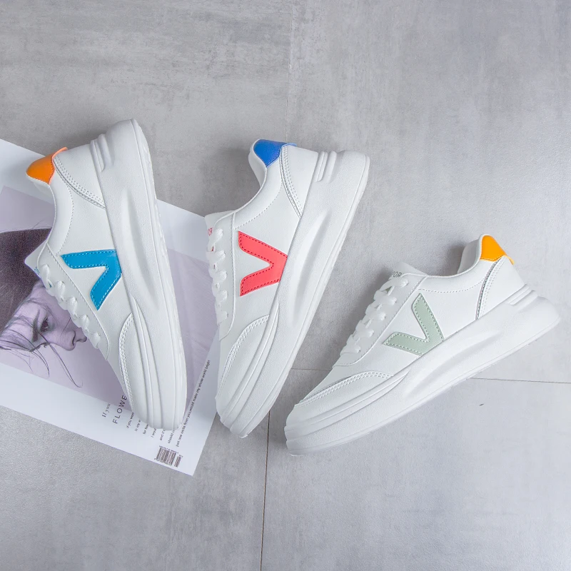 

Fashion Ladies Summer PU Vamp Shoe Canvas Shoes Platform Wear-resistant Women Sneaker Breathable Lightweight Casual Shoes