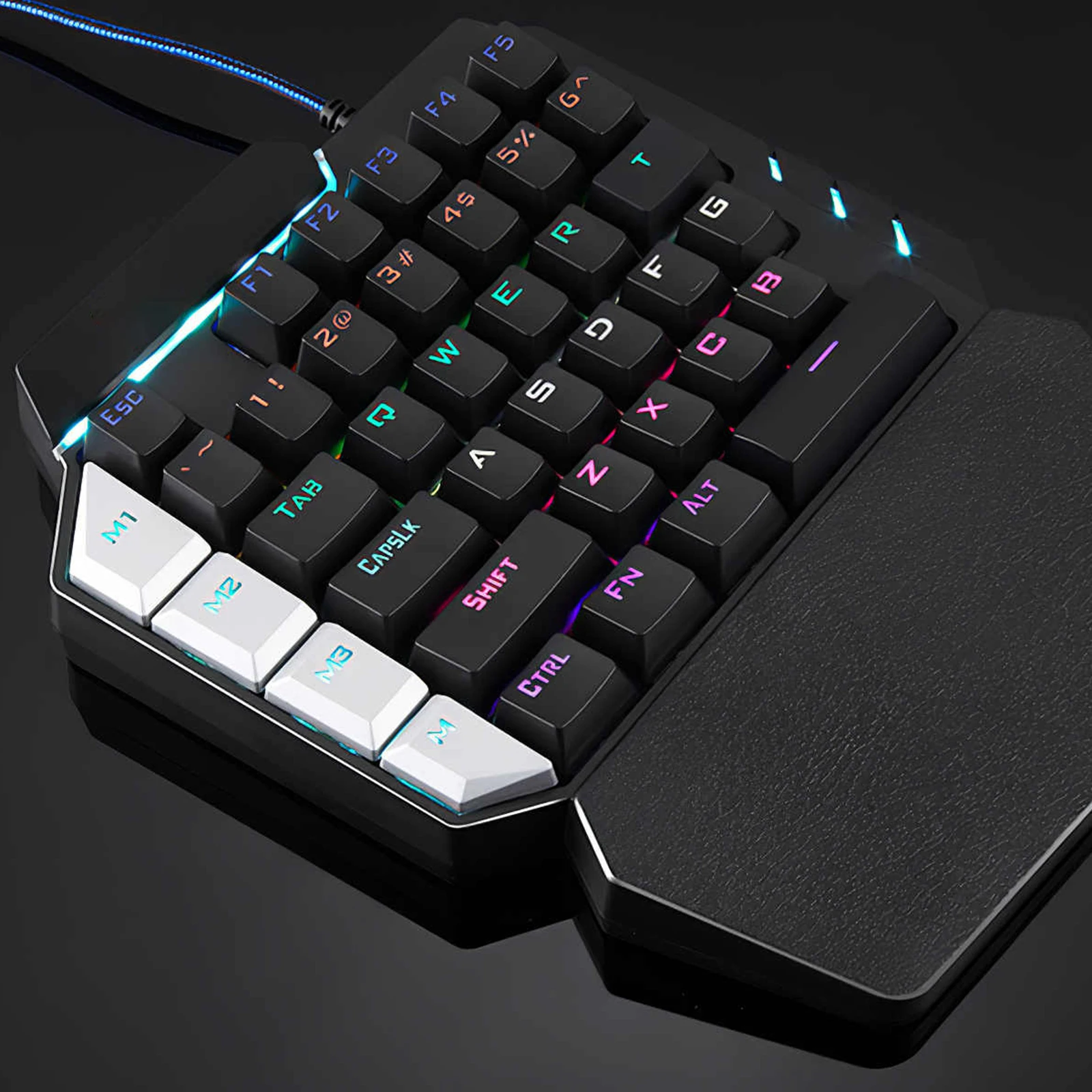 

Gaming One-Handed Mechanical 38 Keyboard Mechanical Keyboard Backlight Wired Gamer Keyboard USB Game Keyboards For Computer