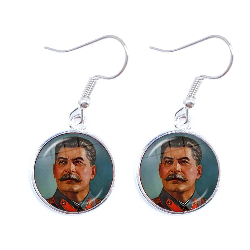 Советские значки СССР Серп и молот серьги-капли Российская эмблема знак