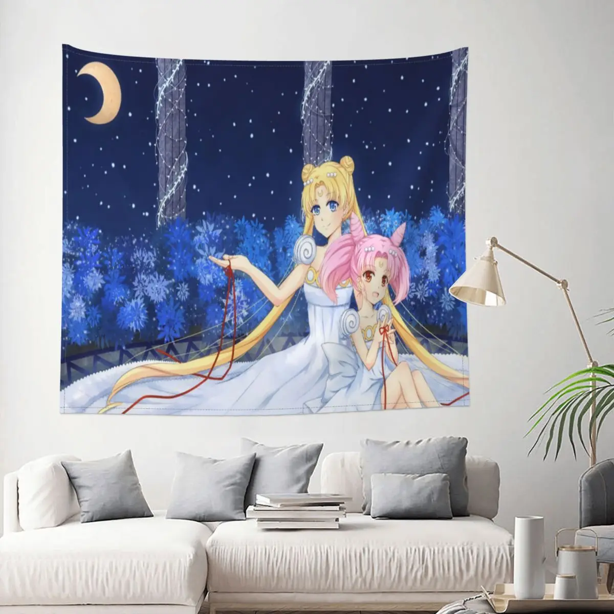 

Tapestry Sailor Moon Anime Kawaii Girl Decor Wall Room Home Decoration Hanging Living room Kawaii Aesthetic Gift