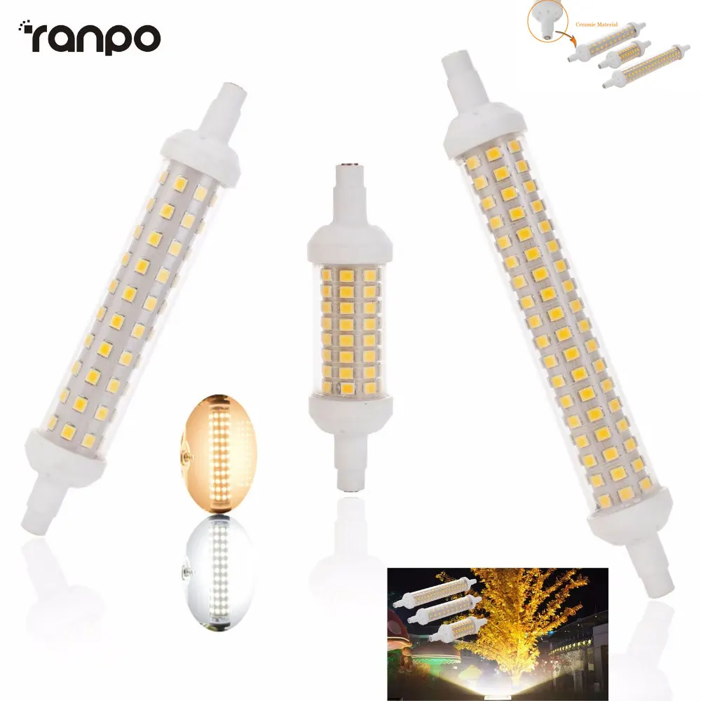 Керамичессветильник Светодиодный прожектор Mini R7s 10 Вт 15 20 лампы 220 В J78 J118 J135