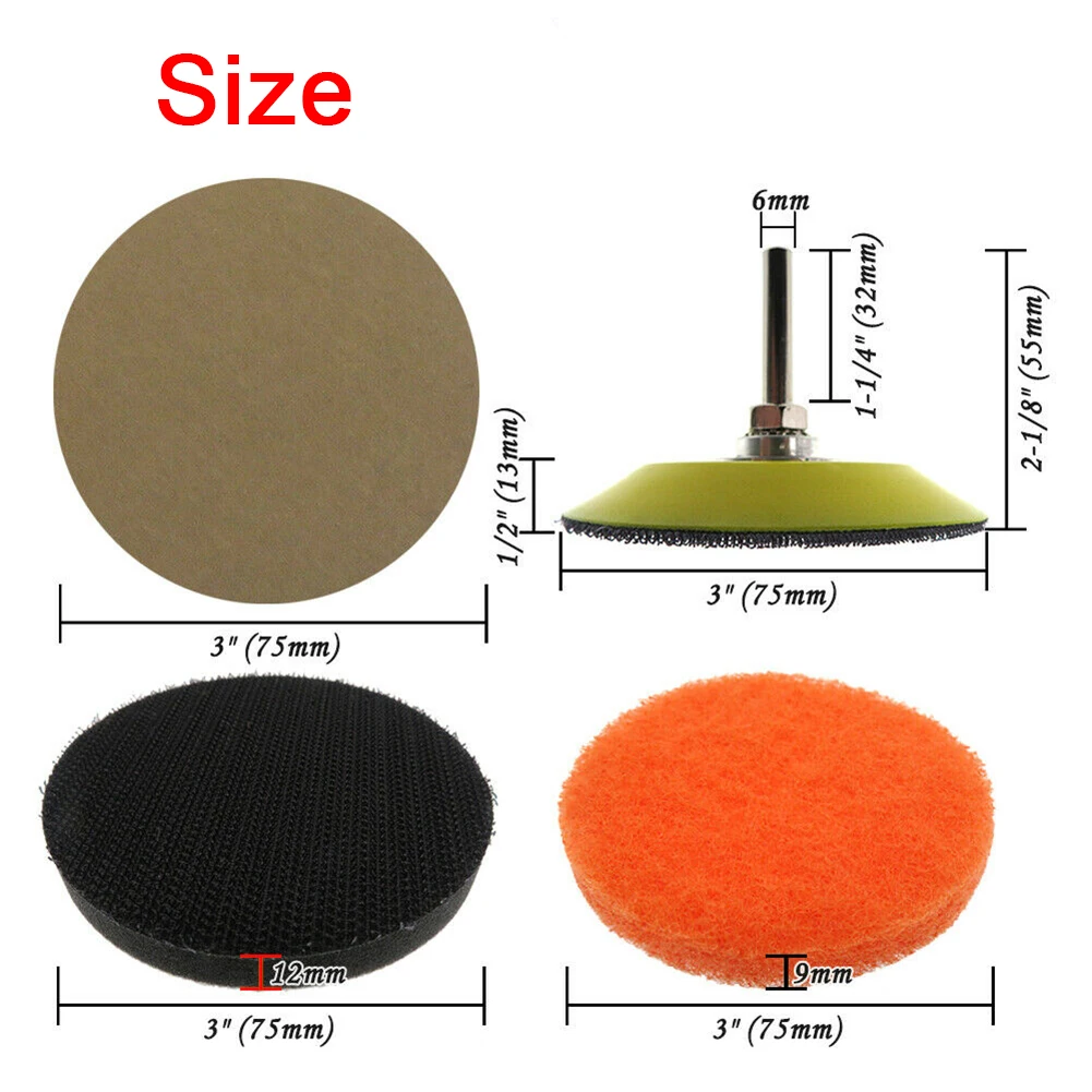 

Car Headlight Polishing Auto Headlight Restoration Kit For Electric Drill Tool Sanding Discs Are Waterproof And Reusable