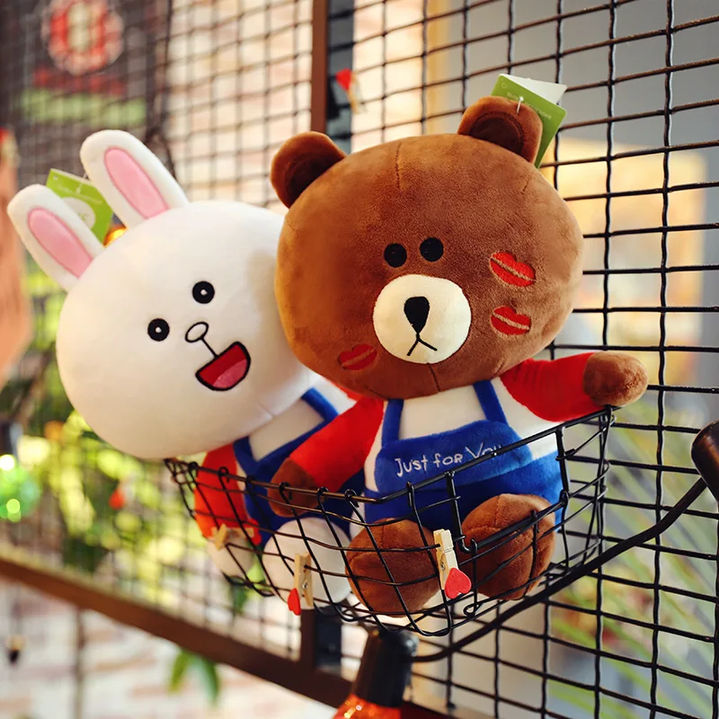 Милые детские игрушки с медведем и кроликом мягкие для Сна Детские куклы подарок