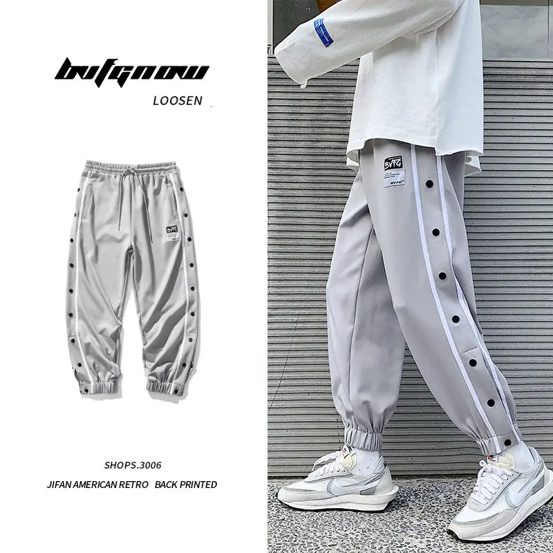 

Новинка Осень 2020 повседневные спортивные брюки Мужская Корейская версия свободные лучшие широкие брюки в стиле хип-хоп