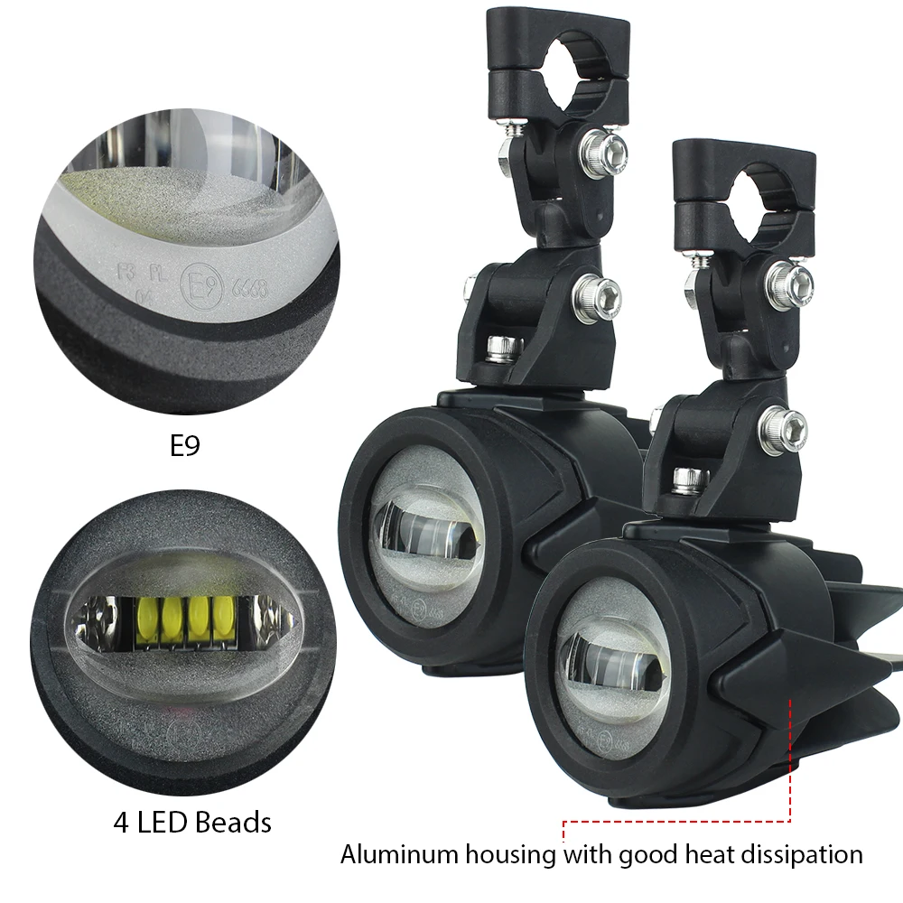 New 40w LED Auxilairy Lamp with Protect Guard Wire hanress For Driving Fog driving BMW R1200GS F800GS R1100gs F700G | Автомобили и