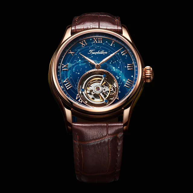 

Top Tourbillon Mechanical Watch Men Top Brand Luxury Clock Men Sapphire Crystal Mechanical Watches Man Relogio Masculino AESOP