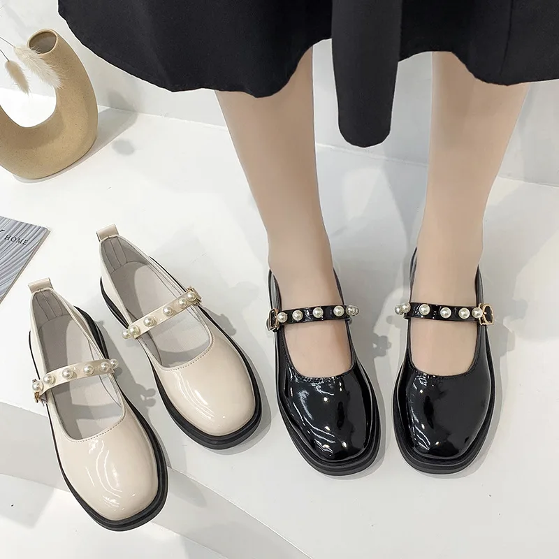 

Туфли женские винтажные мягкие, свадебная обувь, плоская подошва, Мэри Джейн, шеос, для девочек, плоская подошва, весна