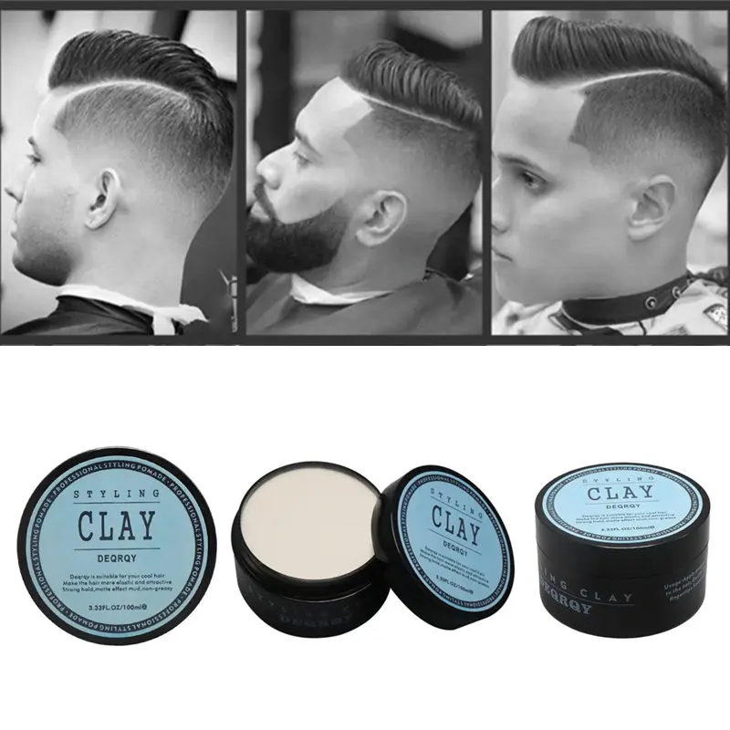 

Fashion Matte Finished Hair Styling Clay Daily Use Mens Hair Clay High Strong Hold Low Shine Hair Styling Wax 100ml / 3.33fl oz
