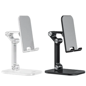 ph34 excelente double folding desktop stand 4 7 13 inch mobile phone tablet stand foldable iphone samsung xiaomi huawei free global shipping