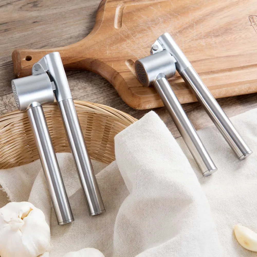 Антискользящие измельчители сока из нержавеющей стали пресс для чеснока Пресс