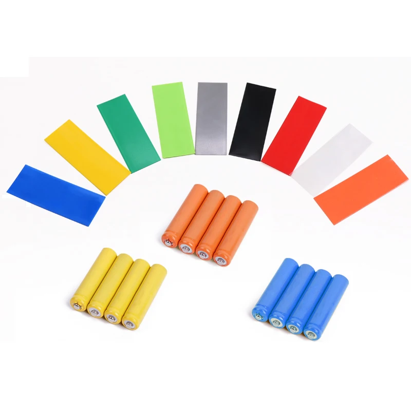 

Heat Shrink Tube PVC Heat Shrinkable Sleeve Package AAA Battery Protection Sleeve Many Colors Are Available