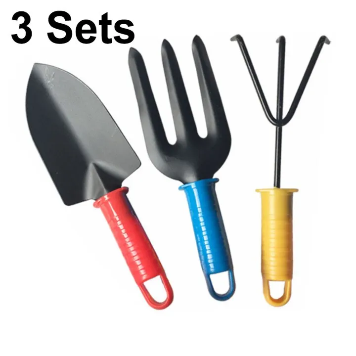 

3 Piece Set Gardening Hand Tool Set Cultivator Fork Trowel Kit Garden Tools Three-piece Garden Tool Set