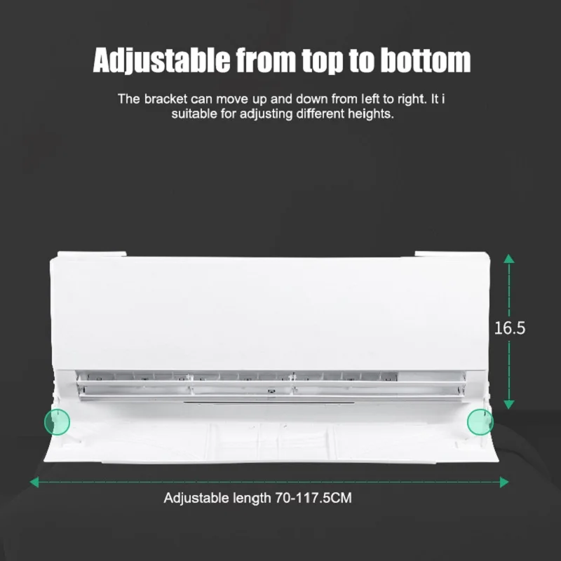 Ветровой дефлектор для кондиционера телескопический регулируемый угол