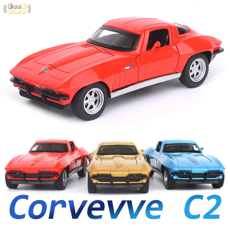1:32 игрушечный автомобиль Corvette гоночная металлическая игрушка сплав Diecasts & Toy