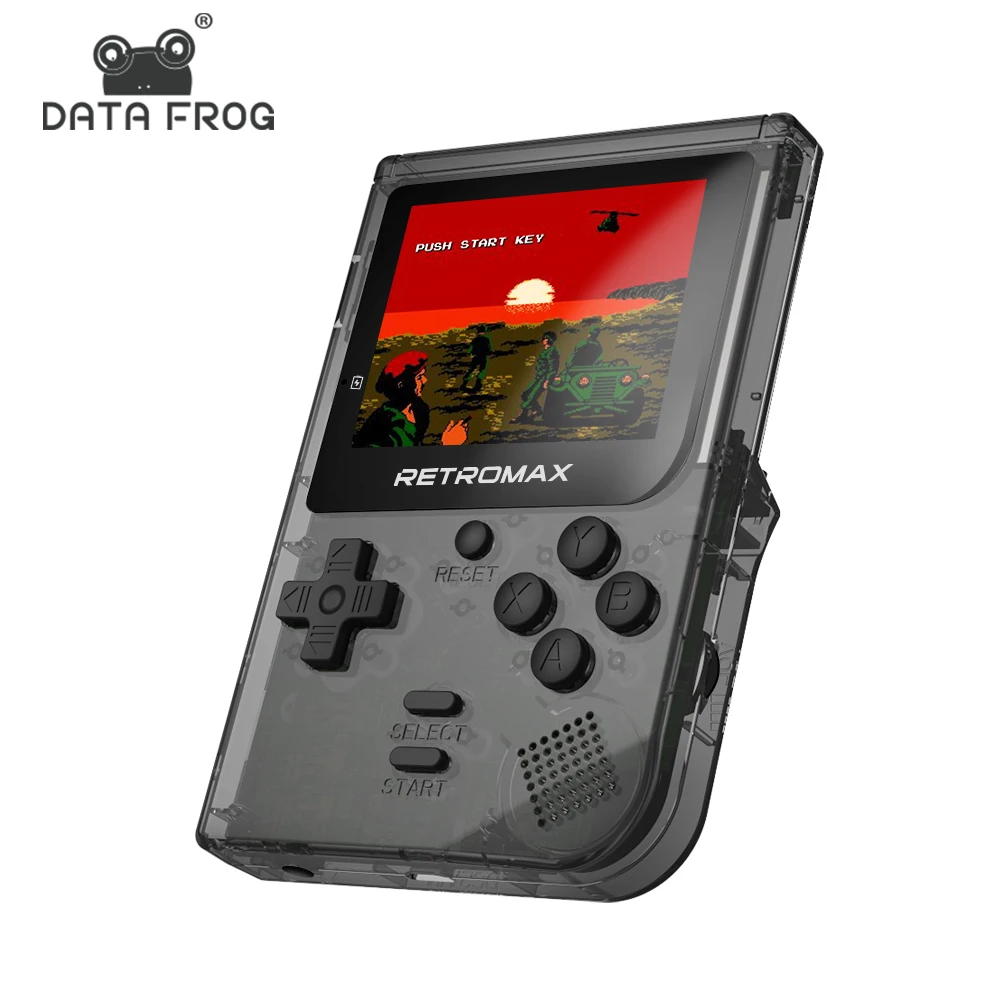 Данных лягушка Retromax мини портативная игровая консоль встроенный в 181 игр 8 бит 3,0 дюймов Портативный Ручной игровой подарок для детей