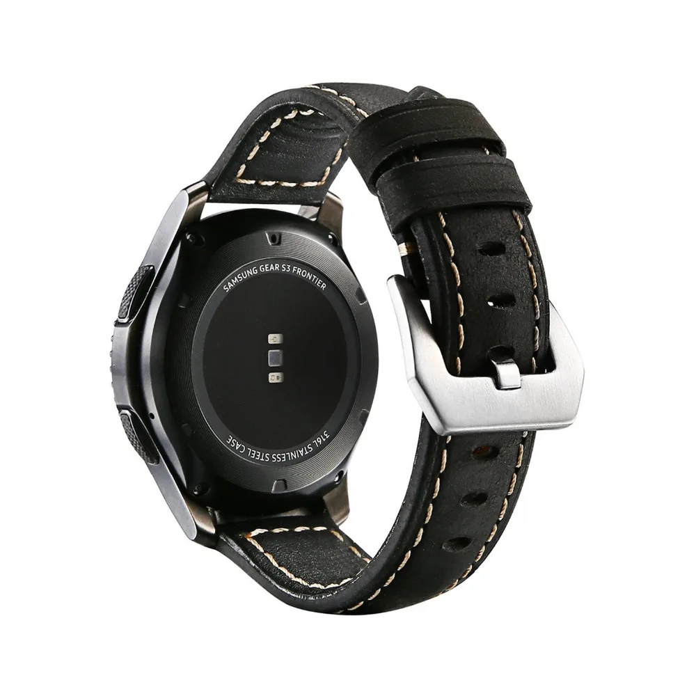Huawei watch GT 2 кожаный ремешок для samsung Galaxy watch 46 мм gear s3 Frontier band браслет 22 мм ремешок gear S 3 Классический 46 мм