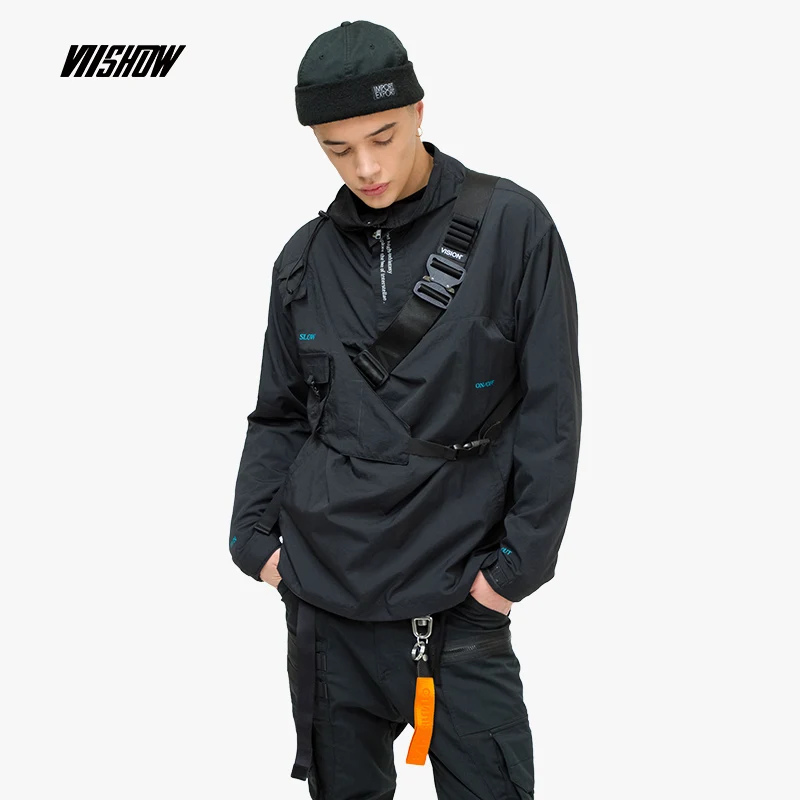 VIISHOW уличная одежда мужские куртки Брендовые с буквенным принтом Chaqueta Hombre