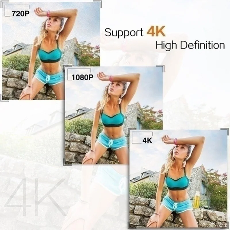 Купить Экшн-камера 4K, ЖК-экран, 30 м, 30 кадров/с, угол обзора 170 °