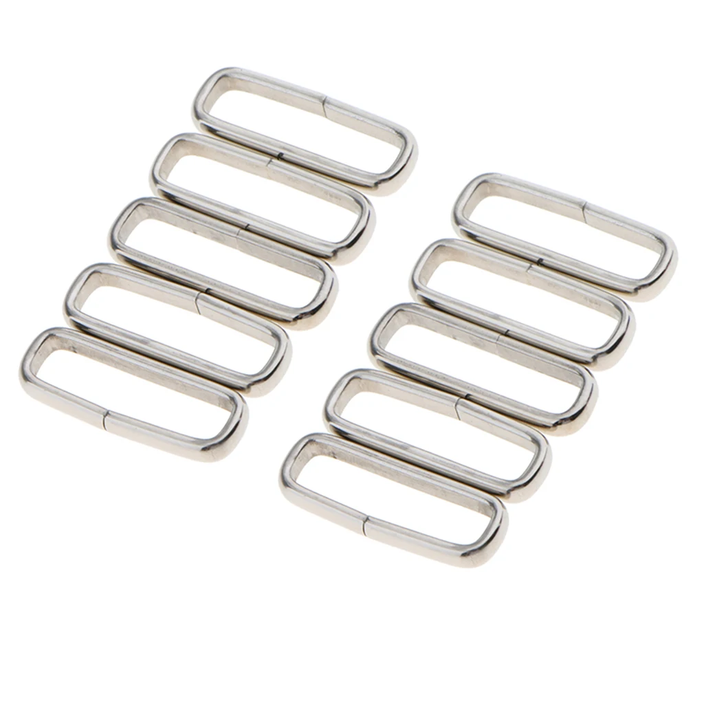 10 Pack Durable Stainless Steel Watch Band Strap Loops Keepers 22mm 24mm - Wristwatch Parts for Nylon Watchbands | Наручные часы