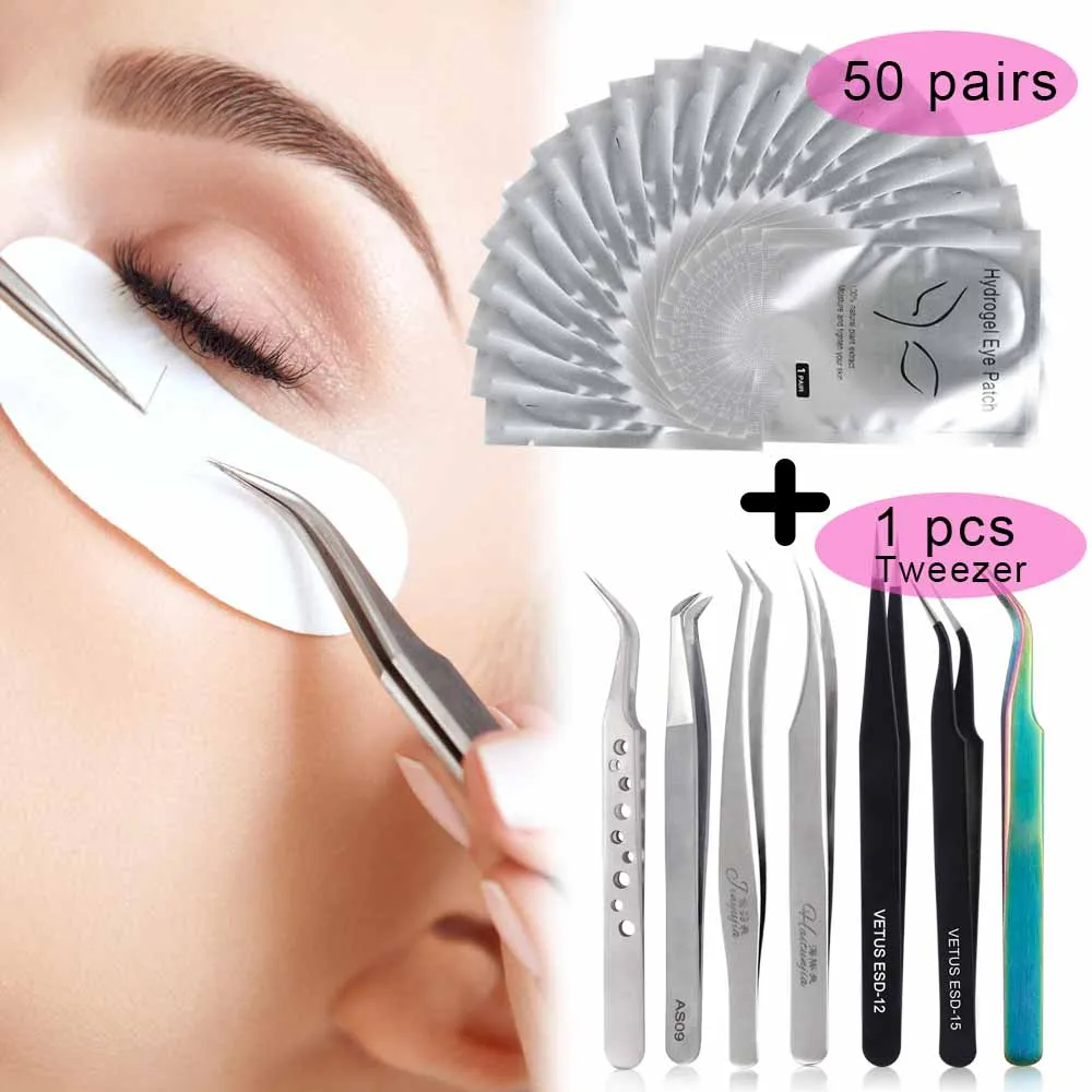 Инструмент для наращивания ресниц макияжа 1 шт. VETUS из нержавеющей стали пинцет