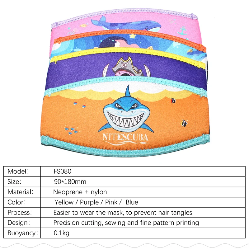 Неопреновая Маска для подводного плавания ремешок головы мягкая защитная