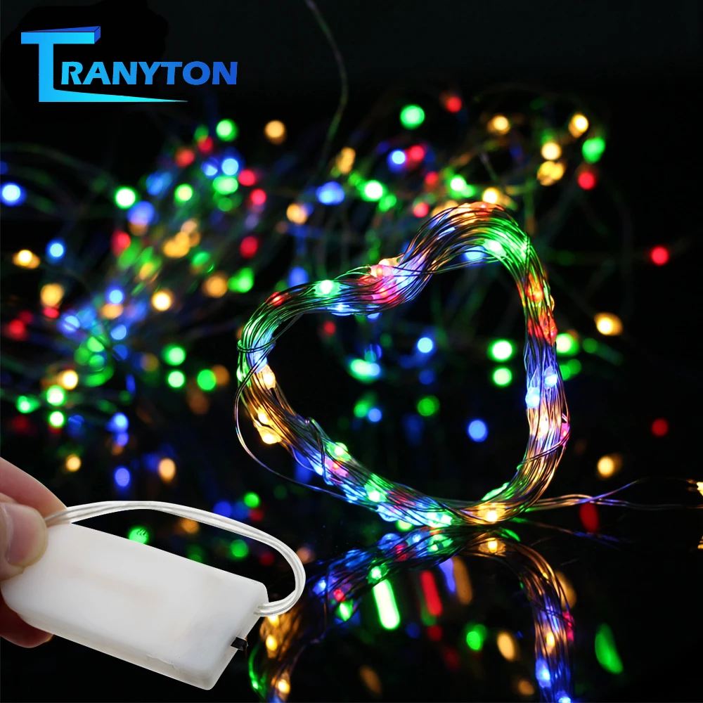 

6Pcs Holiday LED String Lights 20 LEDs Wire Fairy Light Colorful White Red Blue Green for Holiday Christams Party Wedding Decor