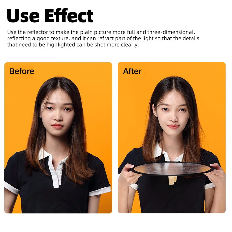 Высококачественный Круглый отражатель AMBITFUL для уличной и внутренней съемки 2 в 1