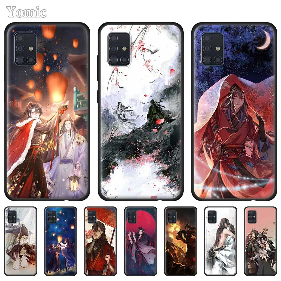 

Black Cover for Samsung Galaxy A51 A50 A71 A70 A10 A20 E A30 S A31 A40 A41 Soft Phone Case Mo Dao Zu Shi TPU Coque