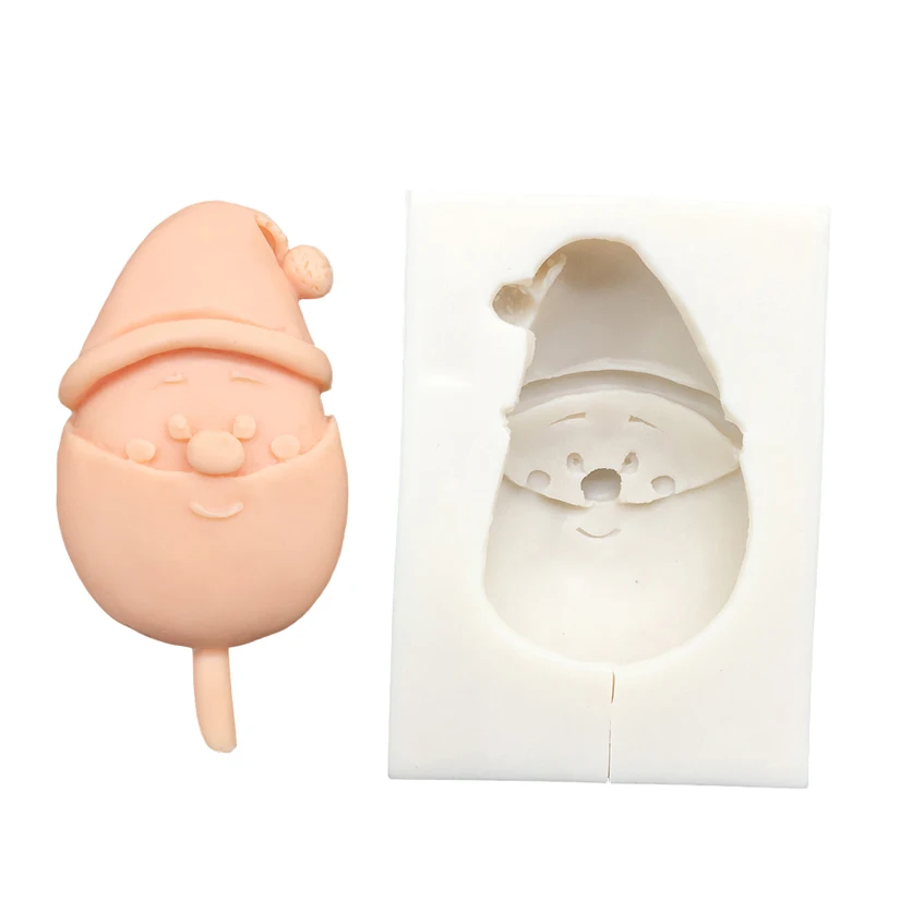 Силиконовая форма в виде Санта Клауса искусственная фотография