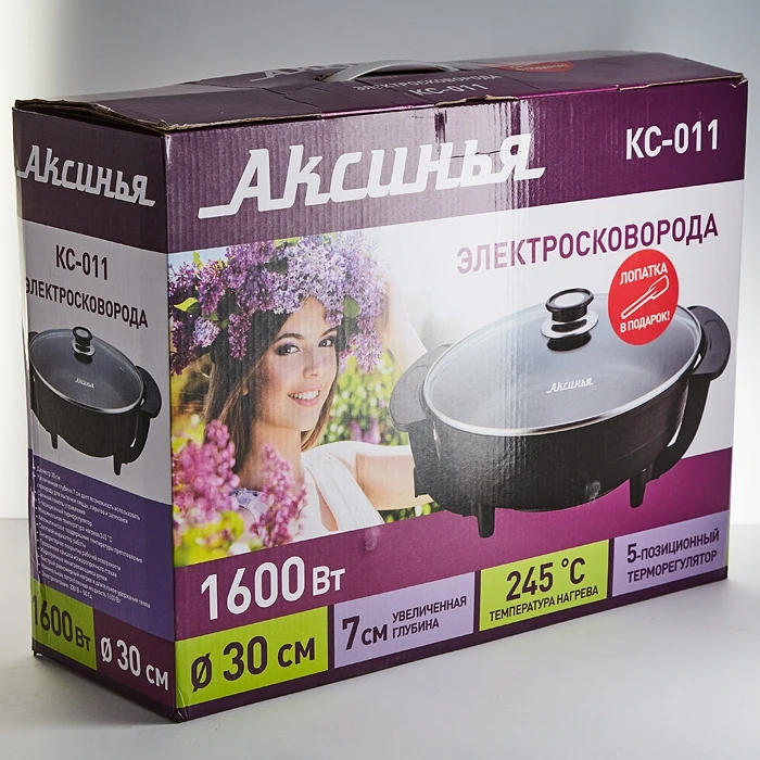 Электросковорода АКСИНЬЯ KC 011 D 30 см|Электрические грили и сковороды| |