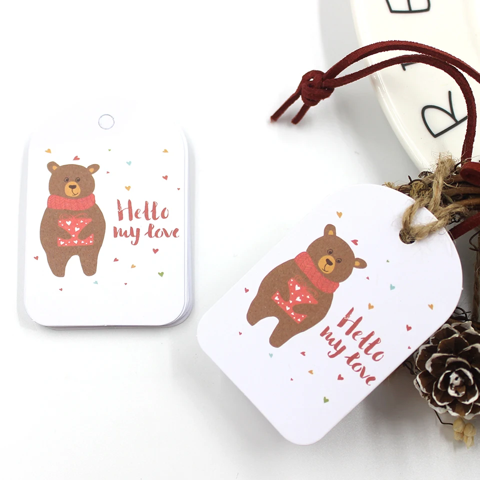 Бирки из крафт-бумаги сделай сам 50 шт. |