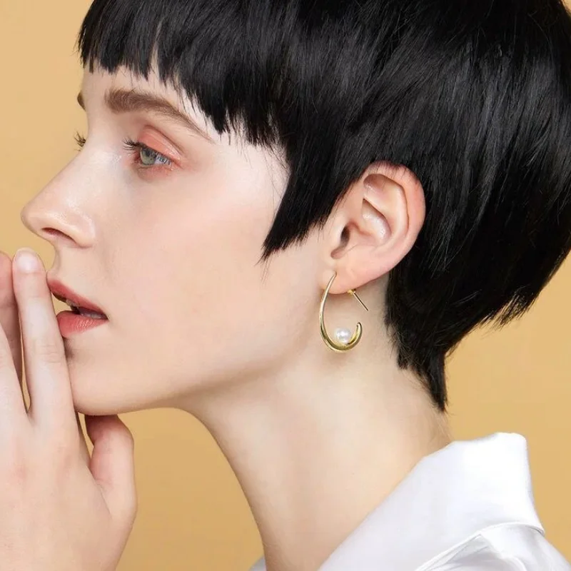 Женские серьги с жемчугом 2021 корейская мода золотые бриллиантовые для женщин |