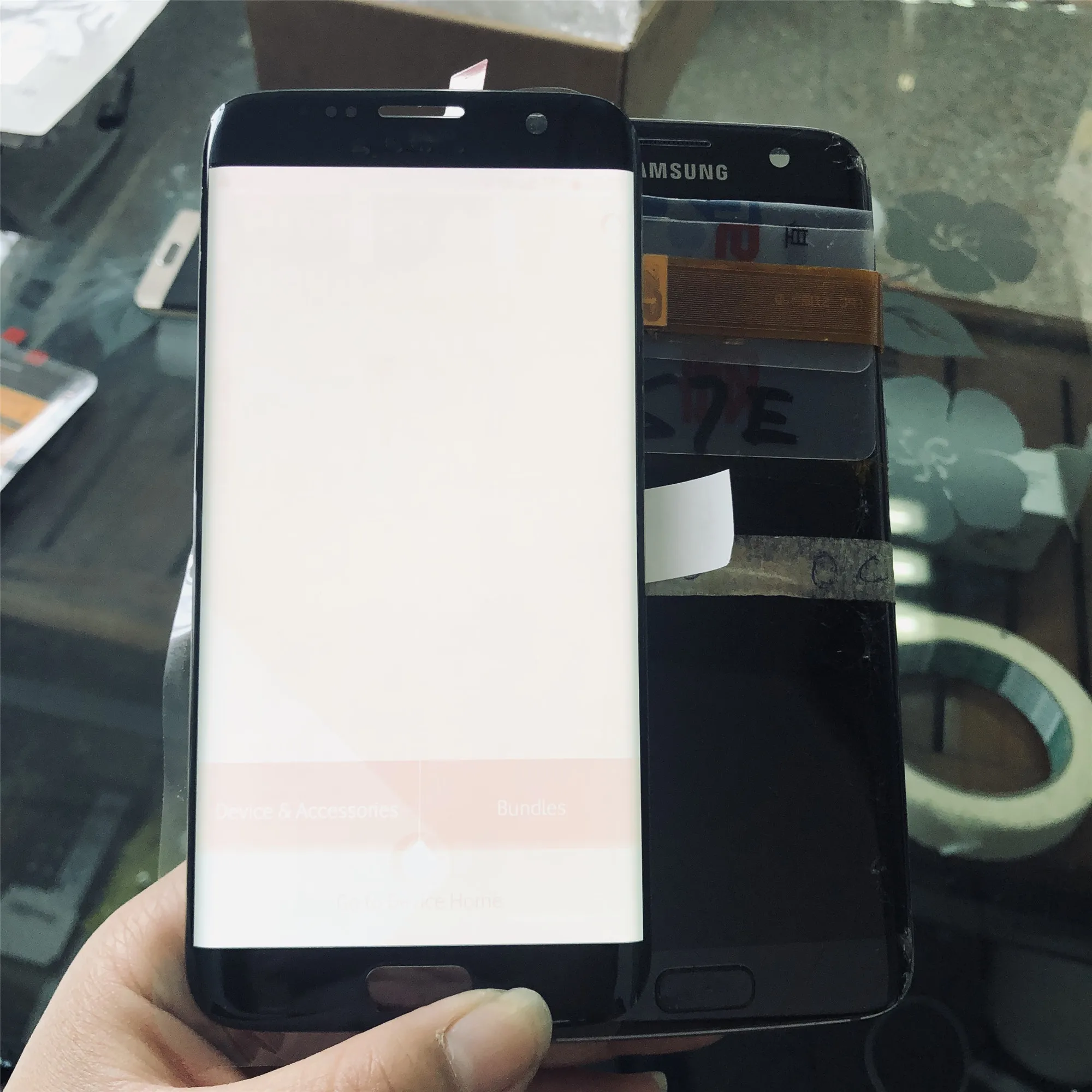 5 ''SUPER AMOLED дисплей с рамкой для SAMSUNG Galaxy s7 edge G935 G935F сенсорный экран дигитайзер +