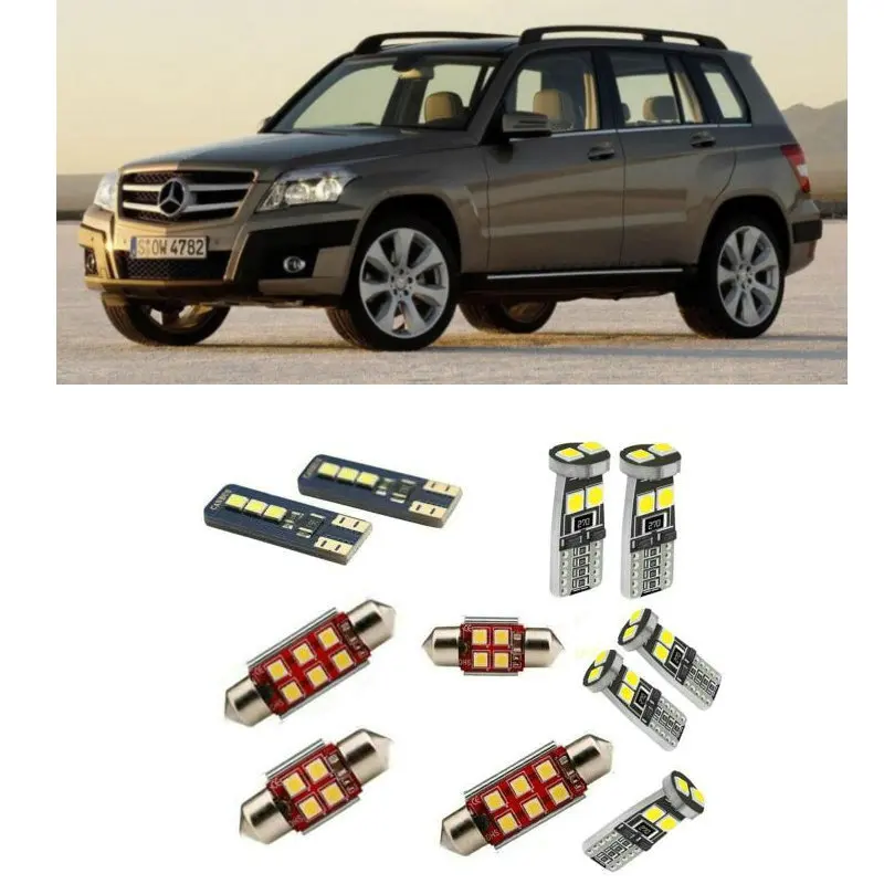 

Car Accessories Car Led Interior Light Kit For Mercedes GLK 2008 - 2015 Error Free White 6000K Super Bright
