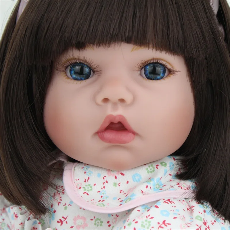 

Reborn Doll Silicone Gril 55CM Reborn Realistic Silicone Vinyl Doll Newborn High-grade Acrylic Eyes For Children Gifts Playmates