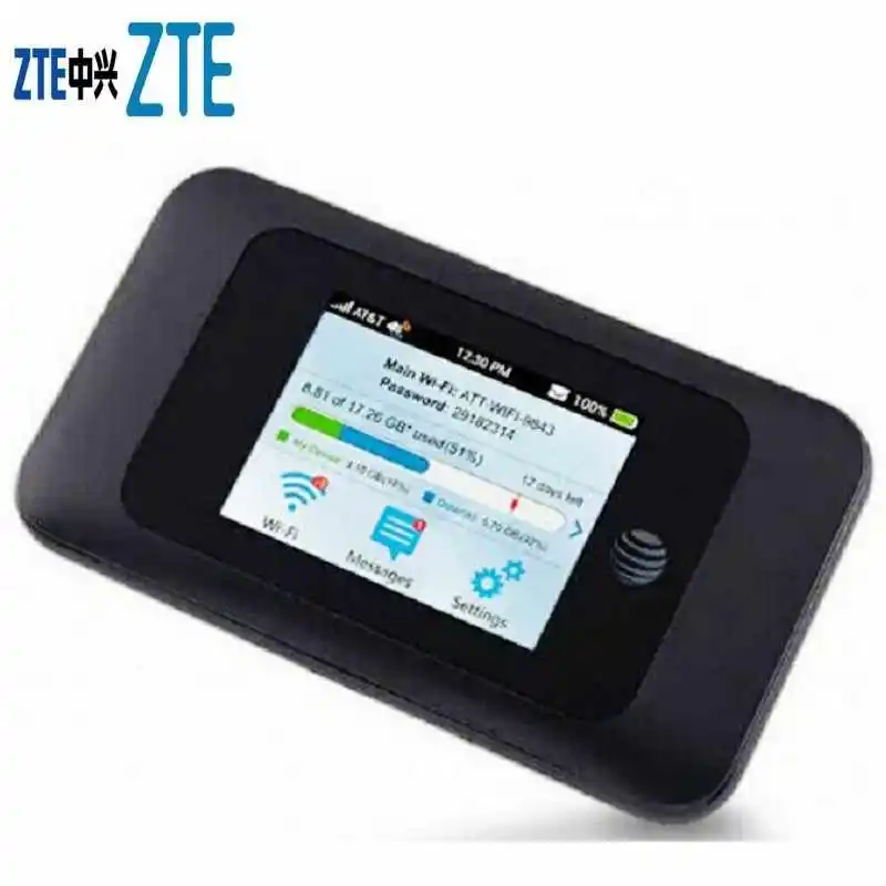 ZTE Velocity 2 AT&T MF985u 300Mbps Cat6 Portable 4G LTE Modem Router With Sim Card Slot New ZTE Velocity 2 AT&T MF985 300Mbps