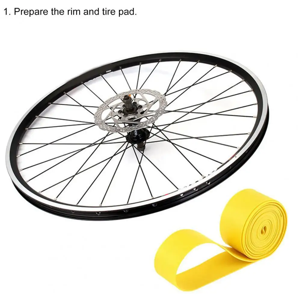 

2Pcs Practical Reserved Nozzle Mouth Bicycle Rim Strip Tire Protection Pad Bicycle Parts Thickened