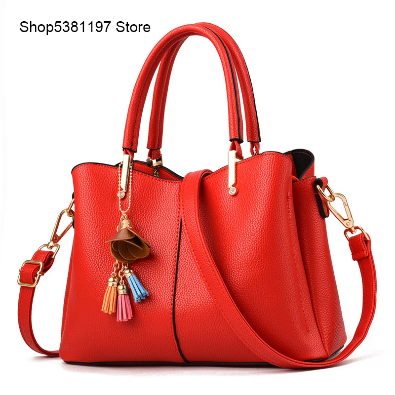 Роскошные женские ручные сумки для женщин через плечо 2019 красные дизайнерские