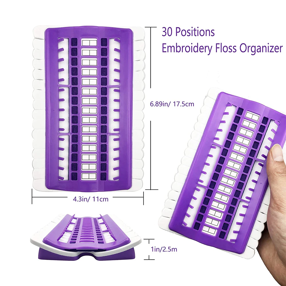30 позиций Органайзер для вышивки нитью пластиковые пенопластовые органайзеры