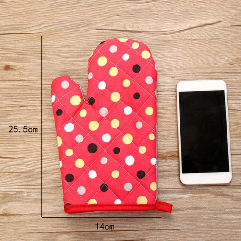 

2506 Thick Heat Insulation Microwave Oven Gloves Special Baking Gloves Creative Kitchen Skid Resistance High Temperature Anti