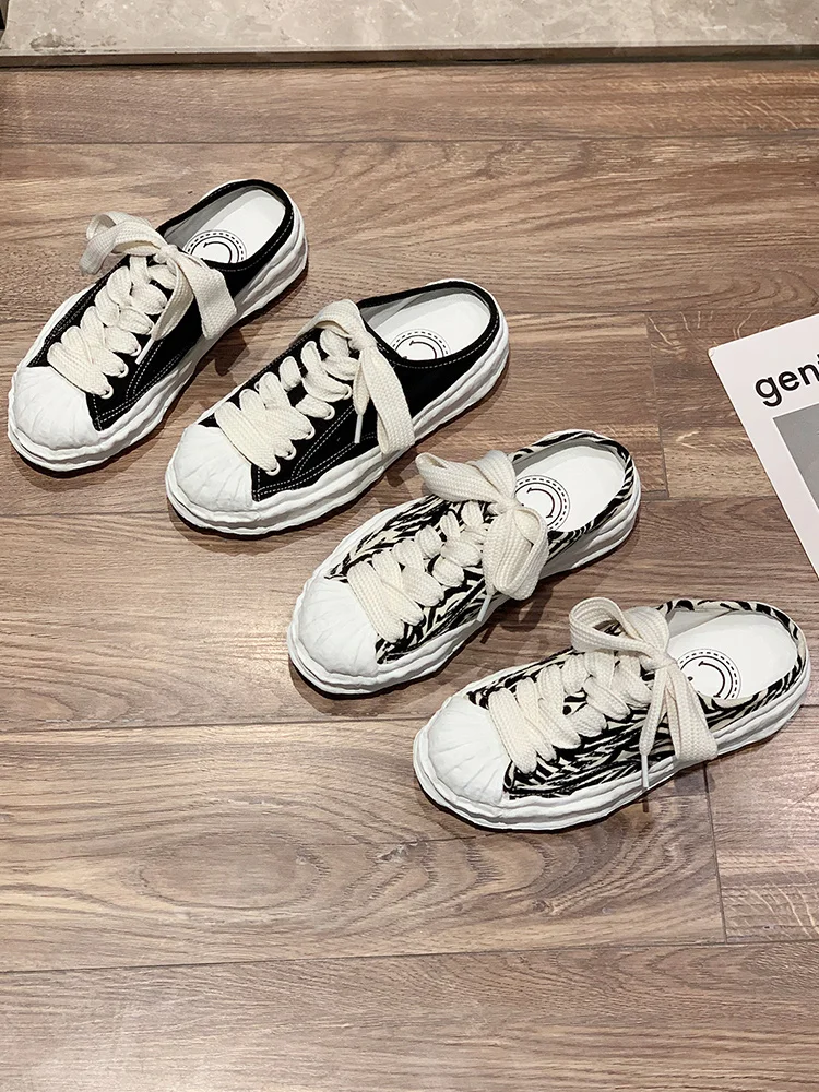 

Shoes Woman 2021 Round Toe Espadrilles Platform Casual Female Sneakers Modis Slip-on New Summer Cross Cute Slip On Fabric Canvas