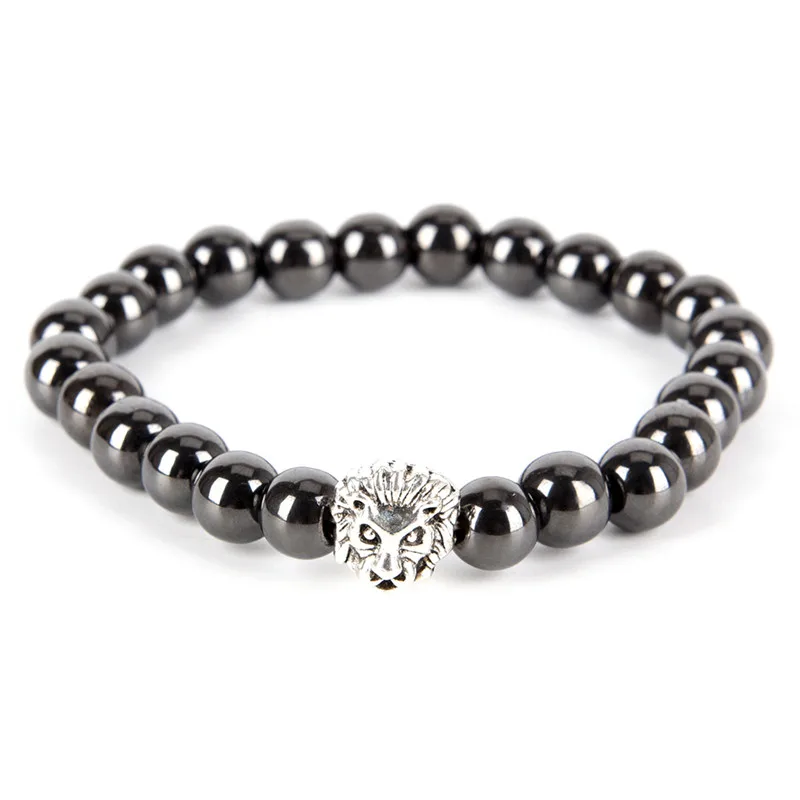 

1pc Biomagnetism Magnet Hand Ornament Men Women Black Stone Reduce Weight Magnetic Therapy Bracelet Weight Loss