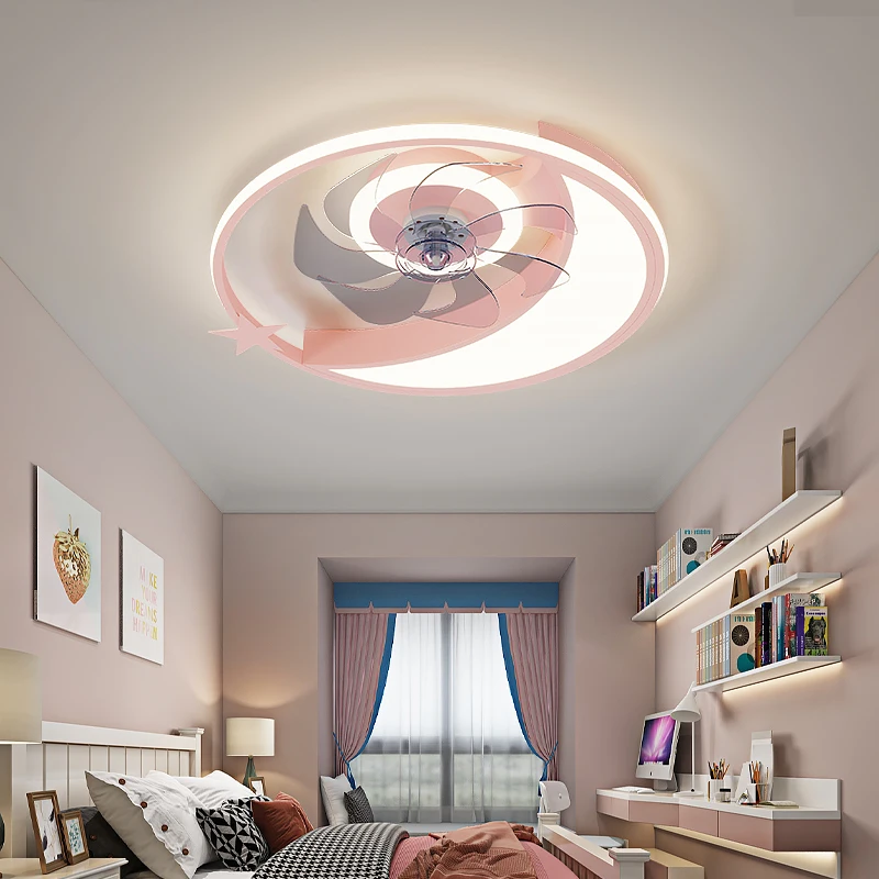 

Светодиодный ная потолочная лампа с вентилятором, современный минималистичный круглый потолочный светильник для столовой, спальни, гостин...