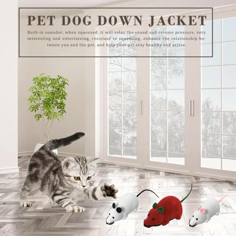 Беспроводные радиоуправляемые игрушки-мышки для котов ложные игрушки-мыши пульт