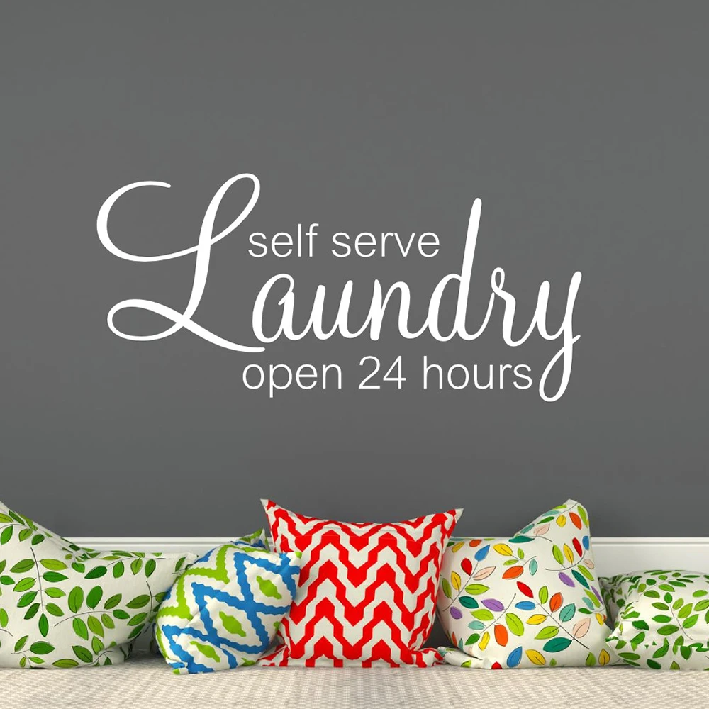 Стирка самостоятельное открывание 24 часа настенная наклейка стирка для