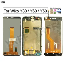 LCD Screens For Wiko Y80 Y60 Y50 LCD Display Touch Screen Digitizer Assembly Panel Sensor Phone Repair Sets Free Shipping